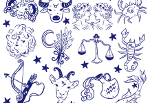 September Horoscopes Illustrations of Zodiac Signs