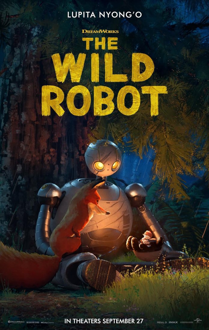 movie poster of The Wild Robot.