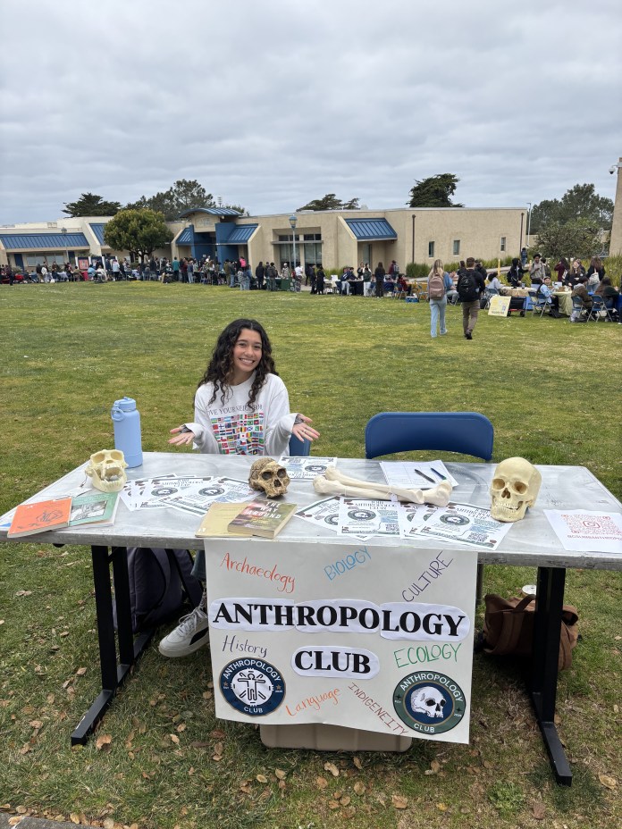 Picture of the anthropology clubs booth