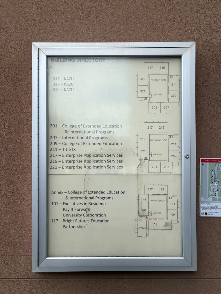 a map of Gavilan hall