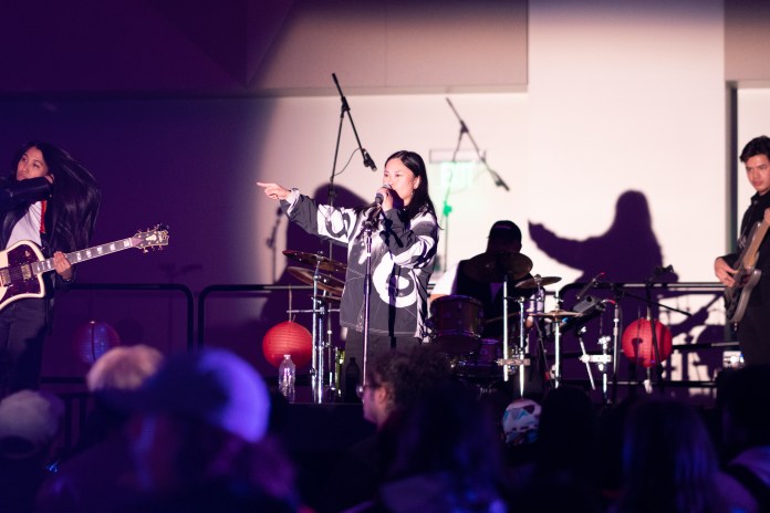 Ruby Ibarra performed for CSUMB students at the night festival.